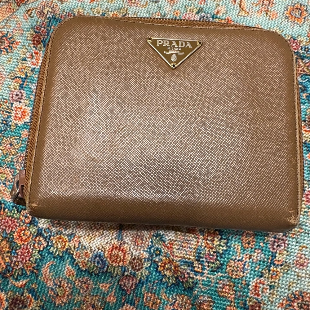 Prada Brown Leather Wallet